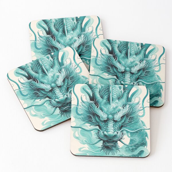 Item preview, Turquoise Majestic Chinese Dragon 3 designed and sold by SparroCreative.