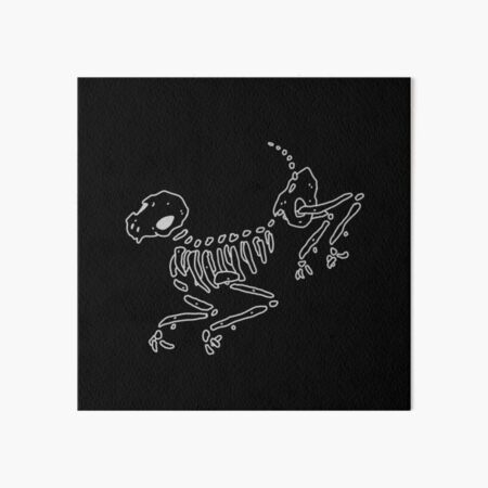 Dog skeleton Art Board Print for Sale by latifundija