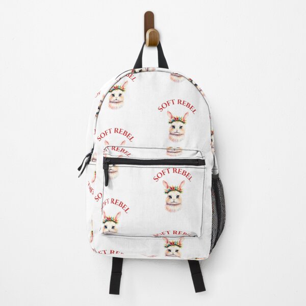 Item preview, Soft Rebel Bunny – Cute Floral Animal Illustration designed and sold by QuickPick Store.
