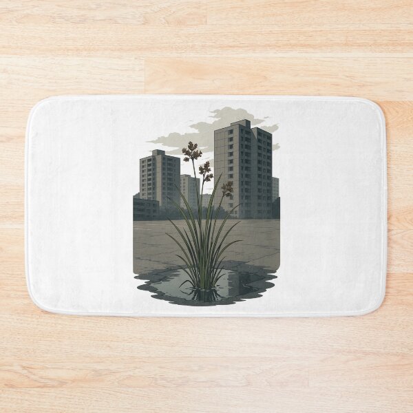 Item preview, Urban Nature Contrast – Club Rush in Helsinki Brutalist Landscape Vector Art designed and sold by WAUZ.
