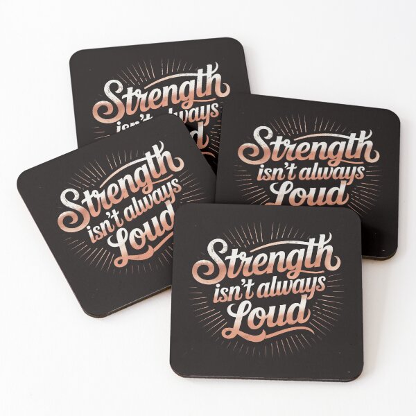 Item preview, Strength Isn’t Always Loud | Empowering Text Tee for Introvert Introverted But Will Fight Racists designed and sold by Slavicsoul.