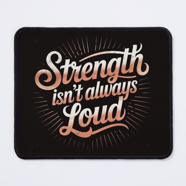 Item preview, Strength Isn’t Always Loud | Empowering Text Tee for Introvert Introverted But Will Fight Racists designed and sold by Slavicsoul.