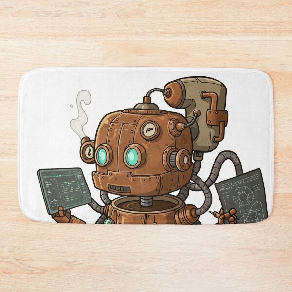 Item preview, Coffee-Powered Engineering Robot Funny Tech designed and sold by Rushurban.