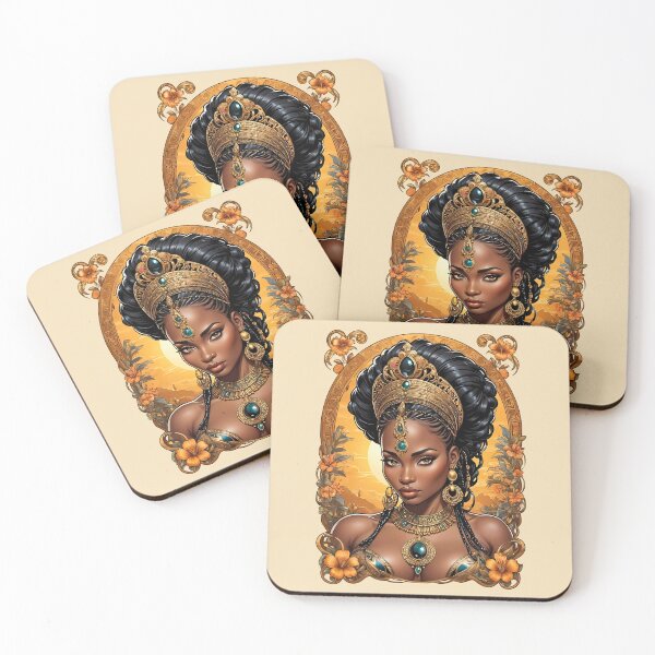 Item preview, Juneteenth Goddess Regal African Queen Print designed and sold by BorgSpareParts.