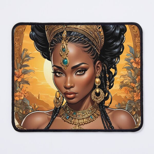 Item preview, Juneteenth Goddess Regal African Queen Print designed and sold by BorgSpareParts.