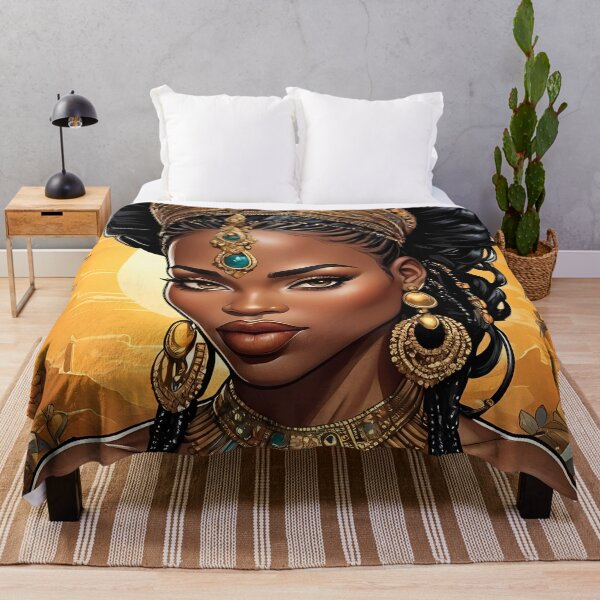 Item preview, Juneteenth Goddess Regal African Queen Print designed and sold by BorgSpareParts.