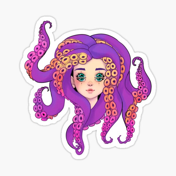 Item preview, Cute girls with tentacles designed and sold by Ctoolooshka.