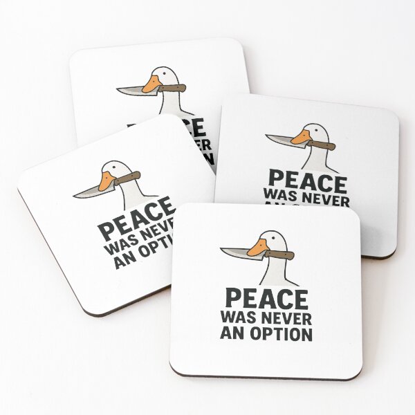 Item preview, Aggressive Goose Holding Knife Design designed and sold by donkokone.
