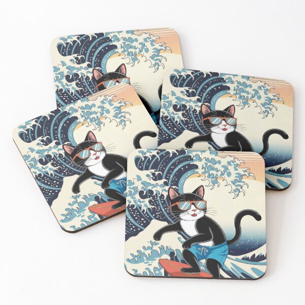 Item preview, Surfs Up Great wave, サーフィンする designed and sold by matteflor.