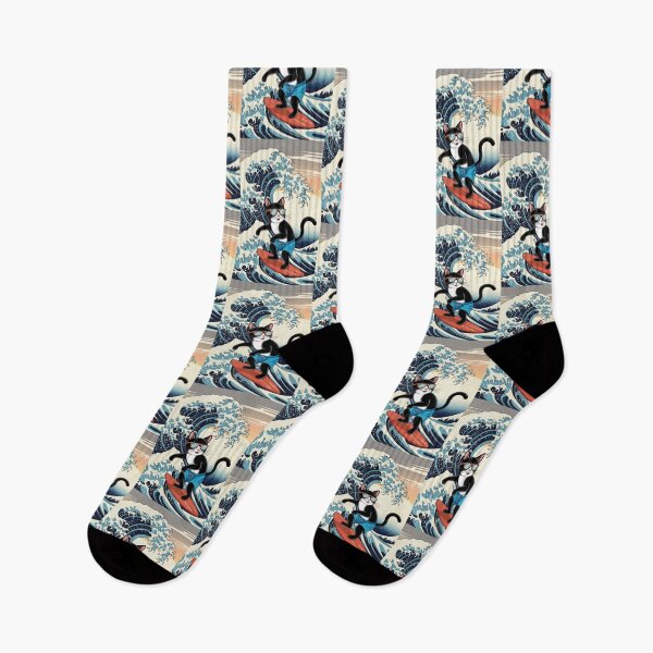 Item preview, Surfs Up Great wave, サーフィンする designed and sold by matteflor.