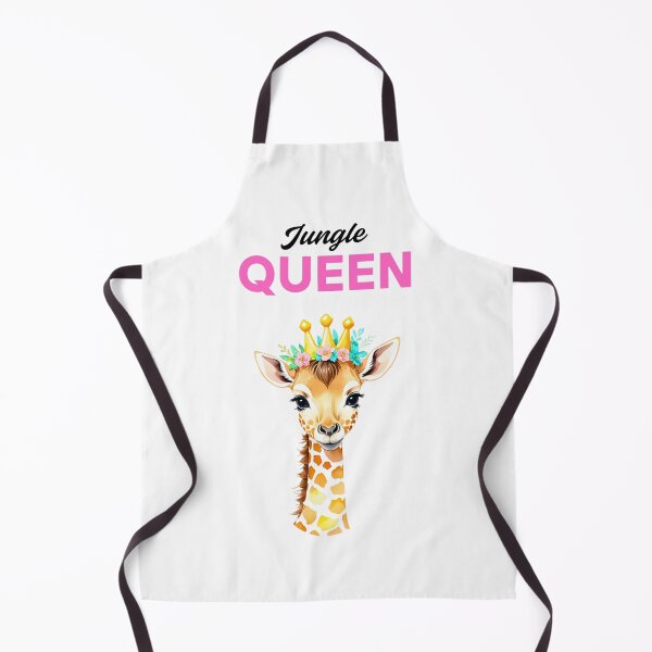 Item preview, Jungle Queen Giraffe – Cute Royal Safari Art designed and sold by QuickPick Store.