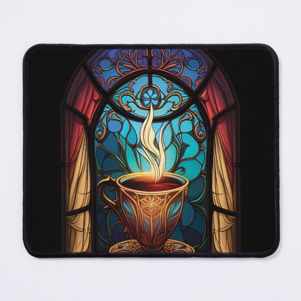 Item preview, Stained Glass Tea Serenity designed and sold by ShadowAndSlate.
