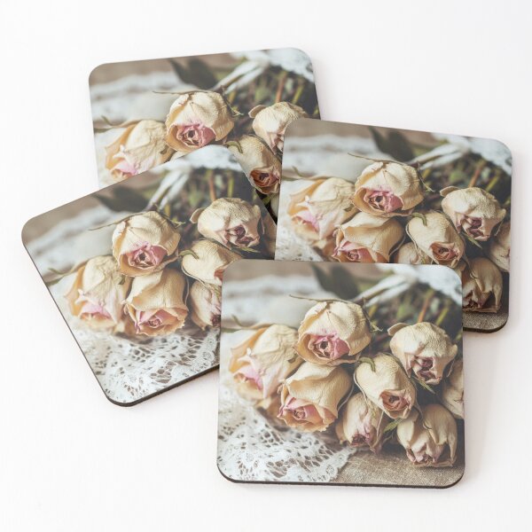 Item preview, Dried roses on textured surface designed and sold by anytka.