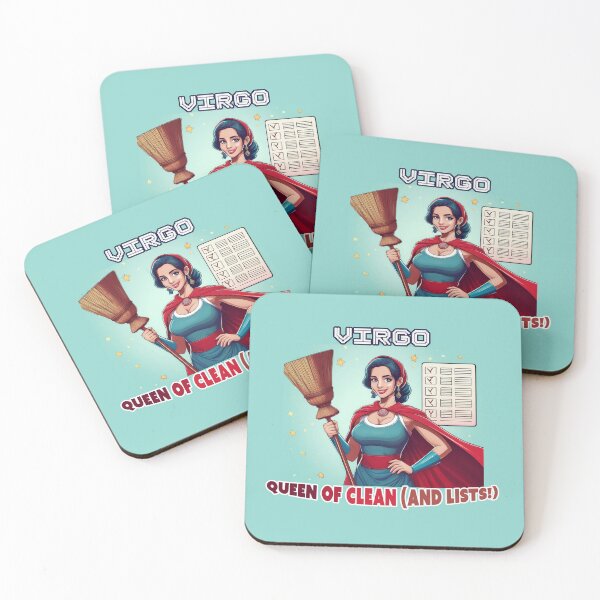 Item preview, Virgo Superhero – Queen of Clean and Lists designed and sold by JOUNO.