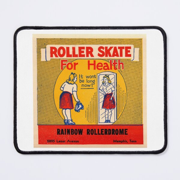 Item preview, Rainbow Rollerdrome Memphis Tennessee Roller Skating Rink Sticker Decal Label Design 2 designed and sold by tislord.