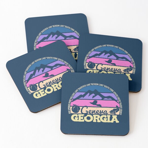 Item preview, Geneva Georgia Sunset Retro Vintage Local Pride Logo designed and sold by CRHPOD20.