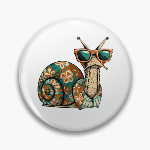 Item preview, Cool Snail T-Shirt – Funny Summer Snail in Sunglasses & Hawaiian Shirt, Quirky Gift for Animal Lovers designed and sold by krisevansart.
