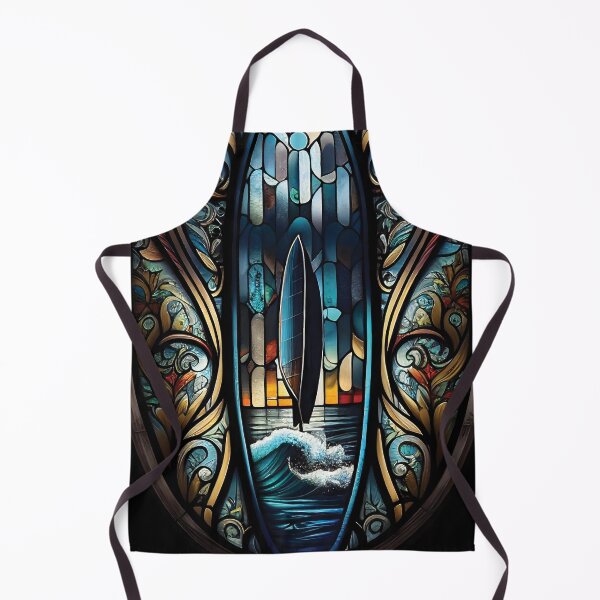 Item preview, Stained Glass Ocean Surfer designed and sold by ShadowAndSlate.