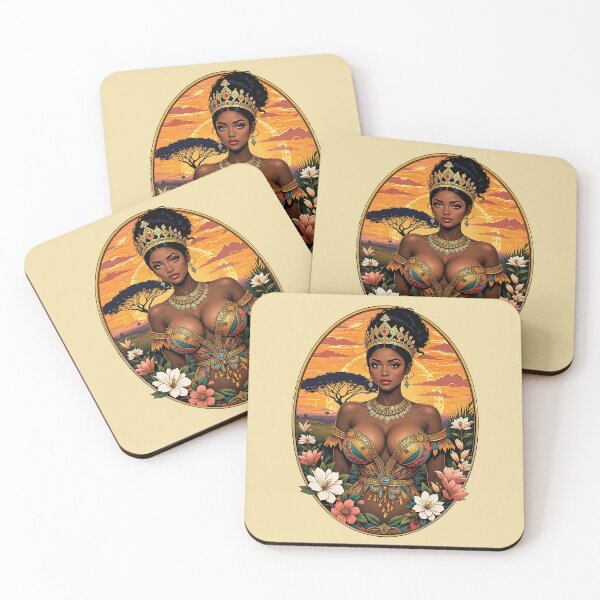 Item preview, Black Excellence African of Queen Sheba Illustration Poster designed and sold by BorgSpareParts.