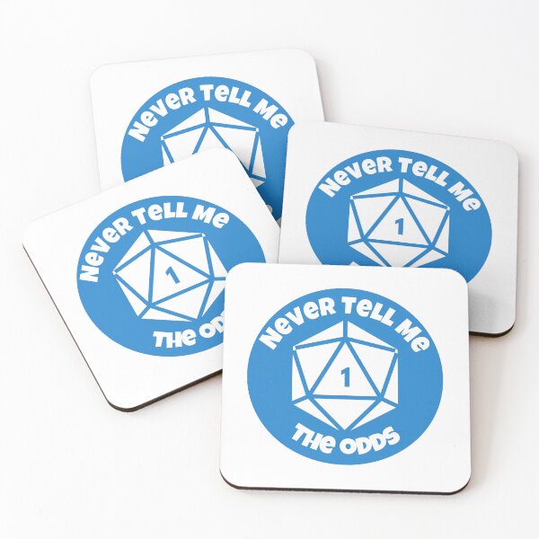 Item preview, Natural 1 Crit Fail - Never Tell Me The Odds D20 Dice | Funny RPG Gamer Quote Mashup designed and sold by AdventurerPack.