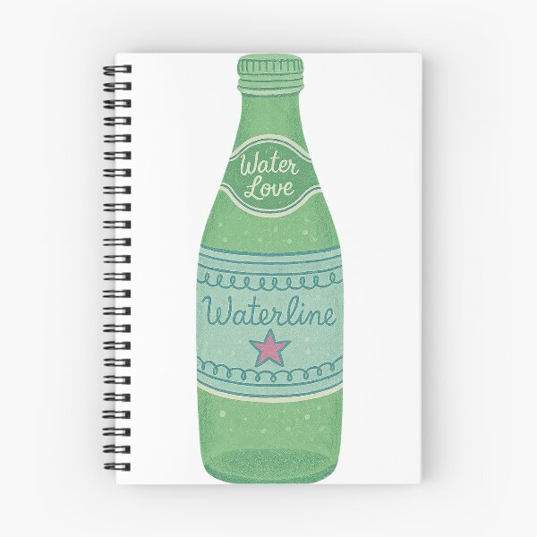 Item preview, Vintage Green Bottle Illustration – Water Love Pop Art Print designed and sold by weirdfishes123.