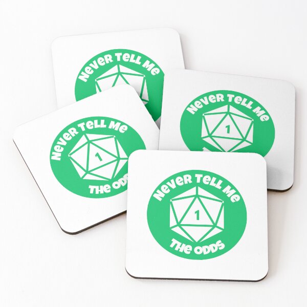 Item preview, Natural 1 Crit Fail - Never Tell Me The Odds D20 Dice | Funny RPG Gamer Quote Mashup designed and sold by AdventurerPack.