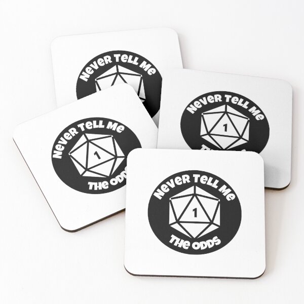 Item preview, Natural 1 Crit Fail - Never Tell Me The Odds D20 Dice | Funny RPG Gamer Quote Mashup designed and sold by AdventurerPack.