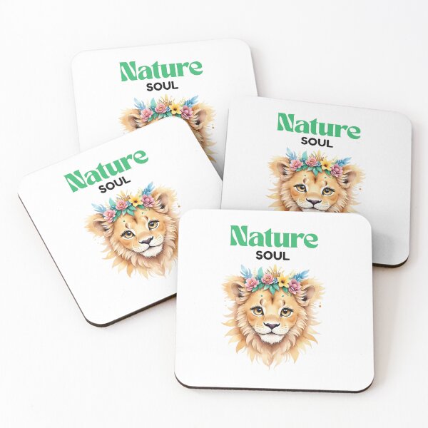 Item preview, Nature Soul Lion – Floral Wild Animal Spirit designed and sold by QuickPick Store.