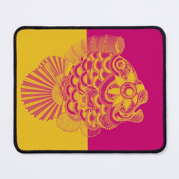 Item preview, Half & Half No. 1, marigold & magenta designed and sold by atalablues.