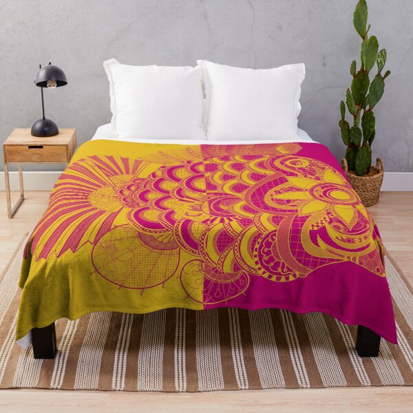 Item preview, Half & Half No. 1, marigold & magenta designed and sold by atalablues.