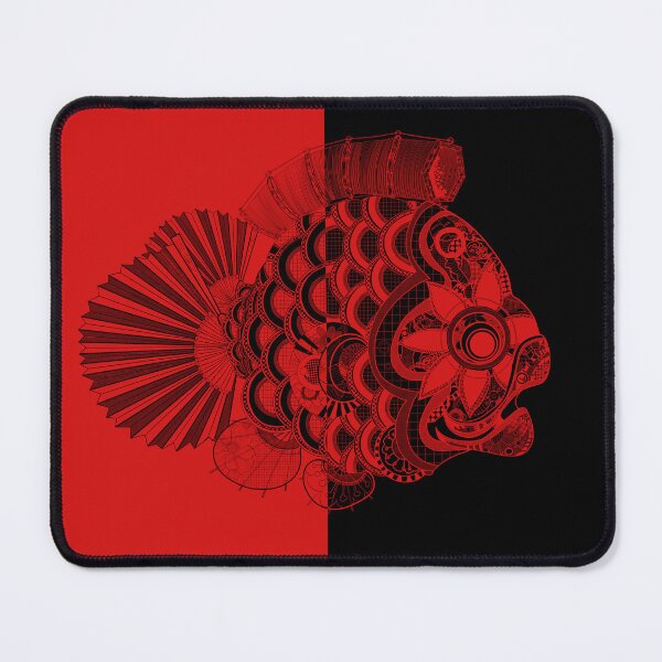 Item preview, Half & Half No. 1, thunderbird red & jet black designed and sold by atalablues.