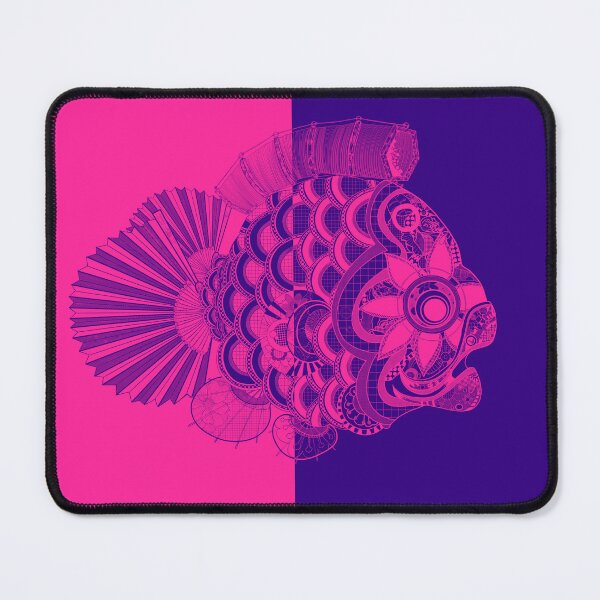 Item preview, Half & Half No. 1, persian rose & kingfisher daisy designed and sold by atalablues.