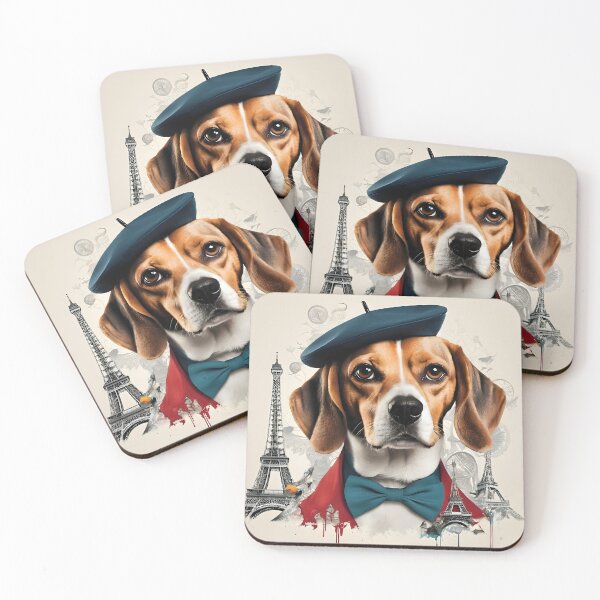 Item preview, Parisian Beagle: A Stylish Adventure in Paris designed and sold by QuickPick Store.