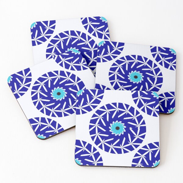 Item preview, Blue Evil Eye Floral Pattern - Good Vibes Amulet  designed and sold by WD-Artist.