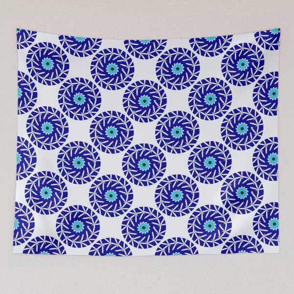 Item preview, Blue Evil Eye Floral Pattern - Good Vibes Amulet  designed and sold by WD-Artist.