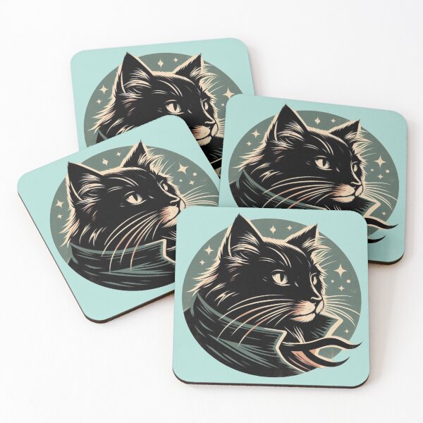 Item preview, Detective cat looking at the horizon in profile designed and sold by Animals - WildSpirit.