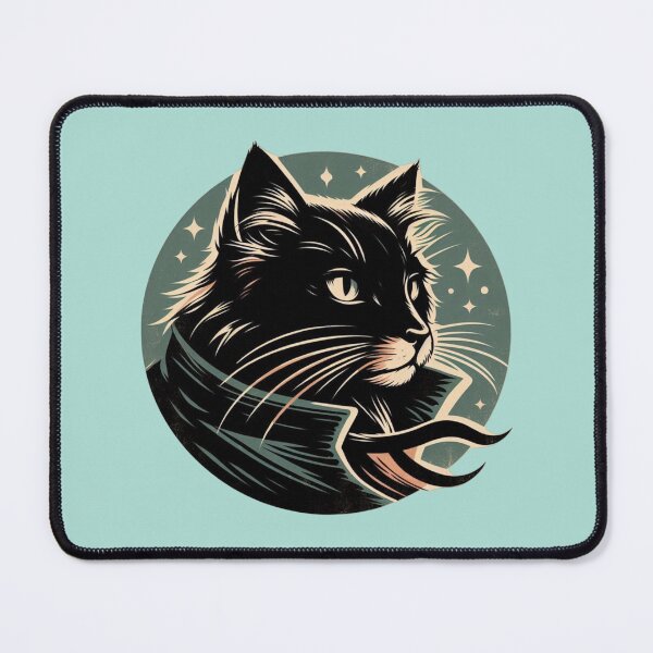 Item preview, Detective cat looking at the horizon in profile designed and sold by Animals - WildSpirit.