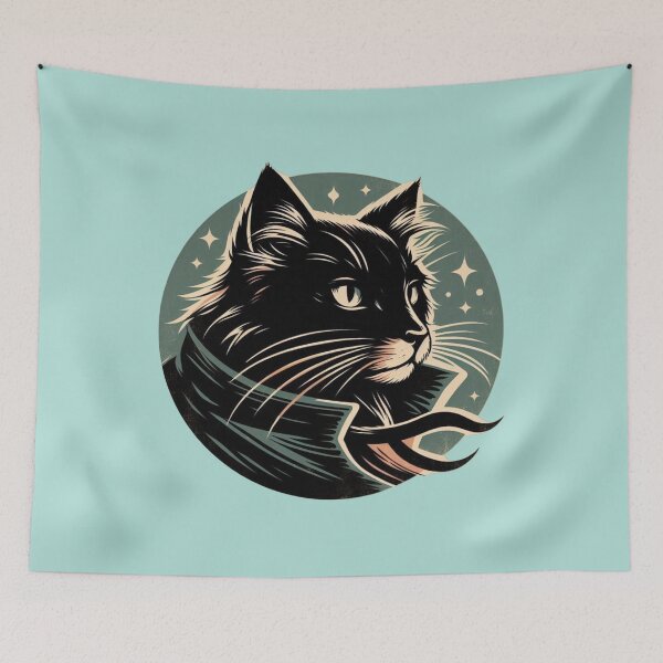 Item preview, Detective cat looking at the horizon in profile designed and sold by Animals - WildSpirit.