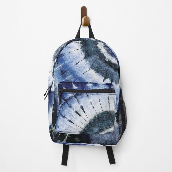 Item preview, Tiedye classic swirl pattern in blue and black watercolor, Tiedye pattern, blue and black tiedye design, bohemian eclectic organic abstract style designed and sold by navitalidesign.