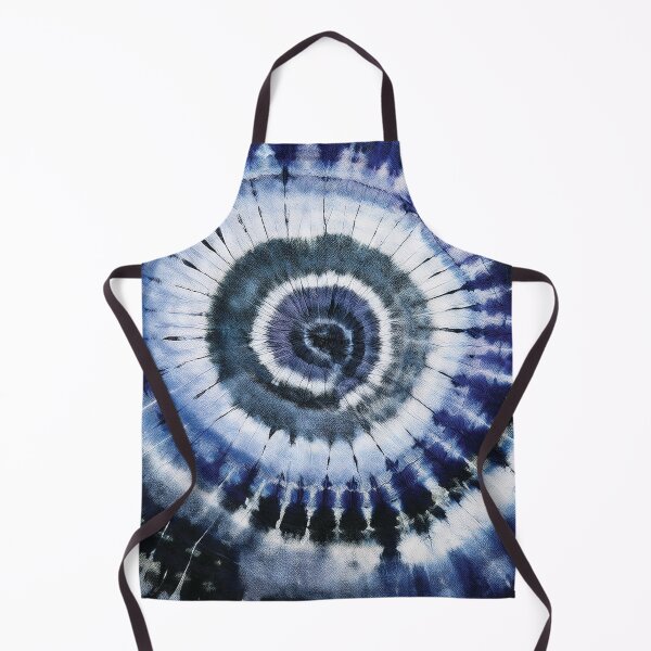 Item preview, Tiedye classic swirl pattern in blue and black watercolor, Tiedye pattern, blue and black tiedye design, bohemian eclectic organic abstract style designed and sold by navitalidesign.
