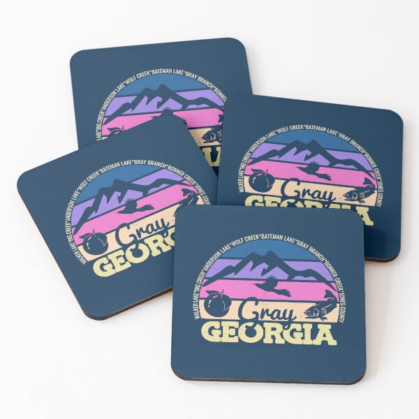 Item preview, Gray Georgia Sunset Retro Vintage Local Pride Logo designed and sold by CRHPOD20.