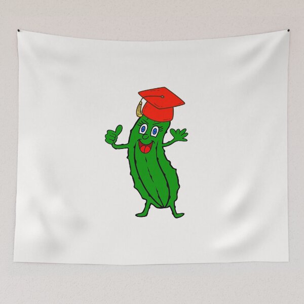Aperçu de l'œuvre Cornichon à l'aneth drôle pour la remise des diplômes du lycée créée et vendue par Sartoris Art.