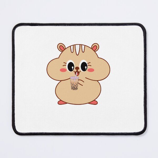 Item preview, Kawaii Chipmunk Drinking Boba – Cute Bubble Tea Animal Sticker designed and sold by Blueprint&co.