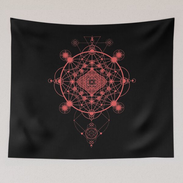 Item preview, Mystical Sacred Geometry Tribal Esoteric Mandala designed and sold by GeekPeekShop.