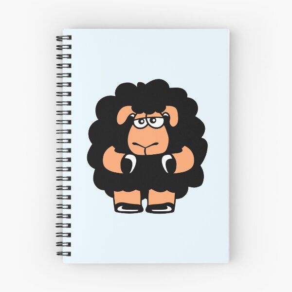 Item preview, Black Sheep Sad Insecure Tired Funny Sweet Unhappy designed and sold by shirt-o-mat.