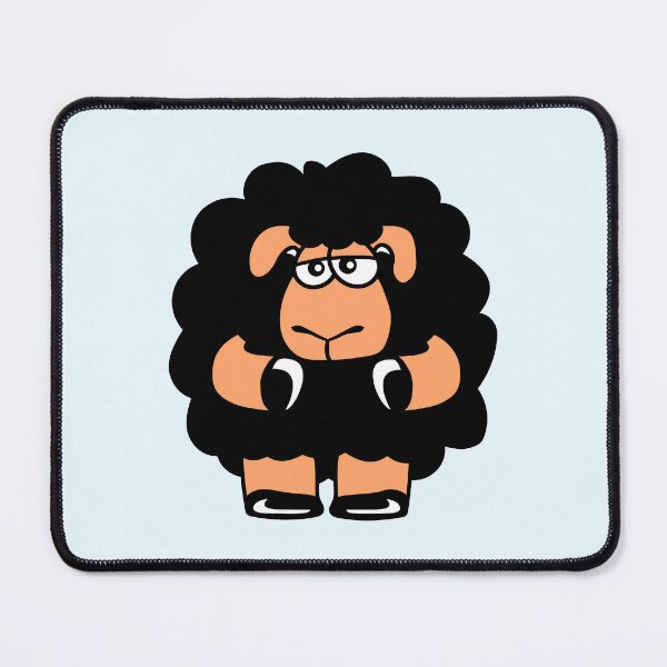 Item preview, Black Sheep Sad Insecure Tired Funny Sweet Unhappy designed and sold by shirt-o-mat.