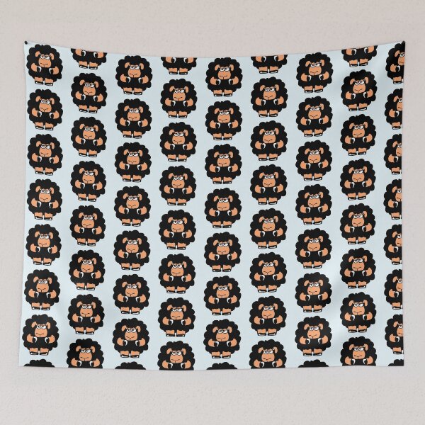 Item preview, Black Sheep Sad Insecure Tired Funny Sweet Unhappy designed and sold by shirt-o-mat.