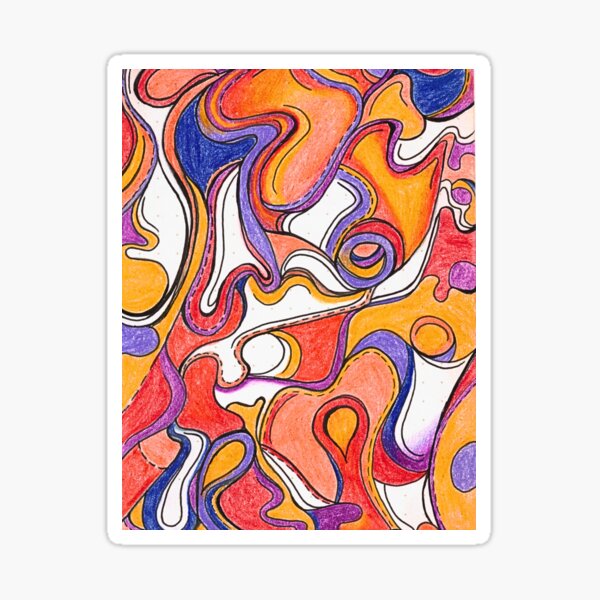 Item preview, Swirl Abstract Drawing  designed and sold by muamystery.