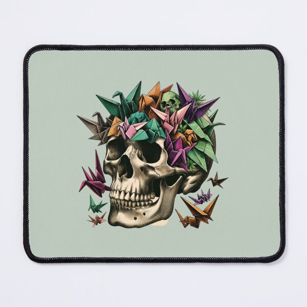 Item preview, Skull and colorfull origami in watercolor style  designed and sold by Origami-BA.