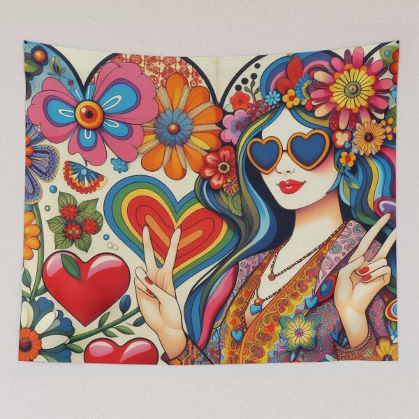 Item preview, 60's Cool Vibe Hippy Art designed and sold by TheDarkWardrobe.